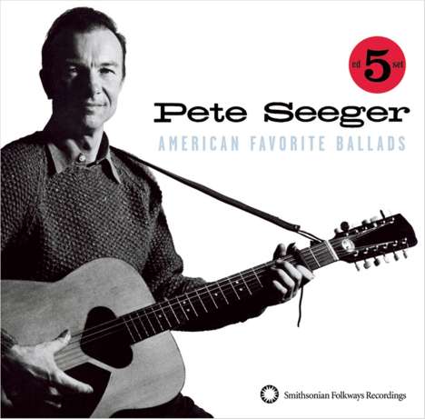 Pete Seeger: American Favorite Ballads Vol. 1 - 5 (Box-Set in Buchform), 5 CDs
