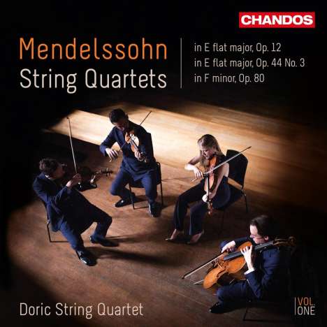Felix Mendelssohn Bartholdy (1809-1847): Streichquartette Vol.1, 2 CDs