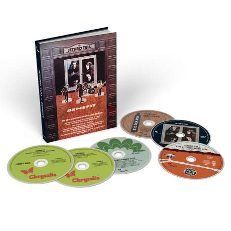 Jethro Tull: Benefit (The 50th Anniversary Enhanced Edition) (Remixed By Steven Wilson), 4 CDs, 1 DVD-Audio und 1 DVD