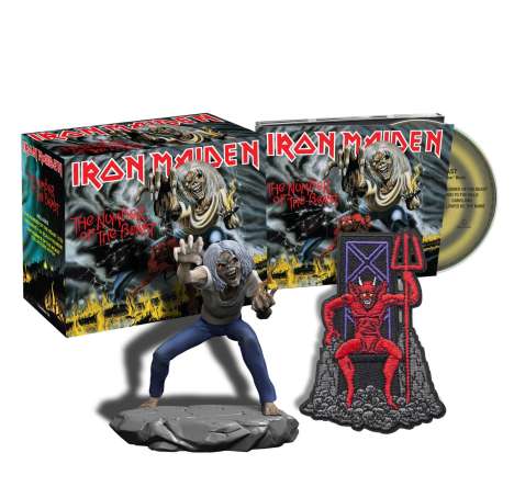 Iron Maiden: The Number Of The Beast (Limited-Collectors-Box), 1 CD und 1 Merchandise