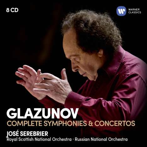 Alexander Glasunow (1865-1936): Sämtliche Symphonien &amp; Konzerte, 8 CDs