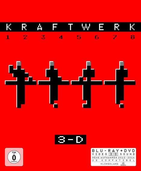 Kraftwerk: 3-D Der Katalog, 1 DVD und 1 Blu-ray Disc