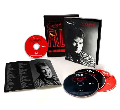 Falco: Emotional (2021 Remaster) (Limited Deluxe Edition), 3 CDs und 1 DVD