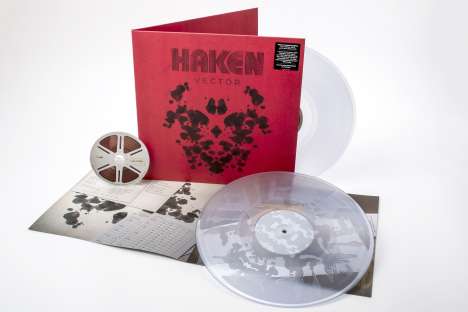 Haken: Vector (180g) (Limited-Edition) (Clear Vinyl) (Exklusiv für jpc!), 2 LPs und 1 CD