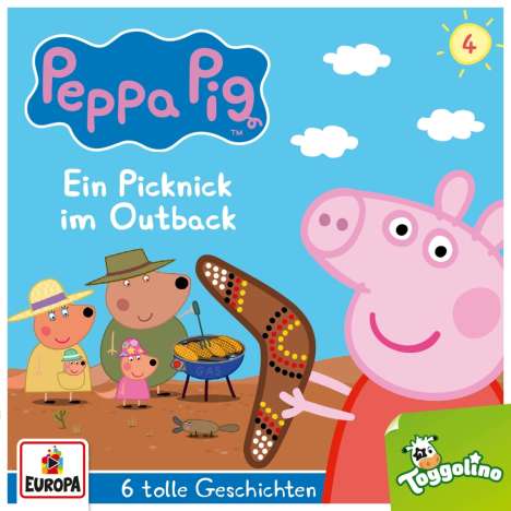 Peppa Pig (004) Ein Picknick im Outback (und 5 weitere Geschichten), CD