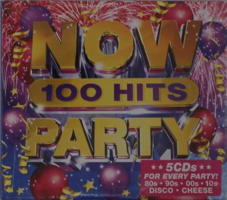 Now 100 Hits Party, 5 CDs