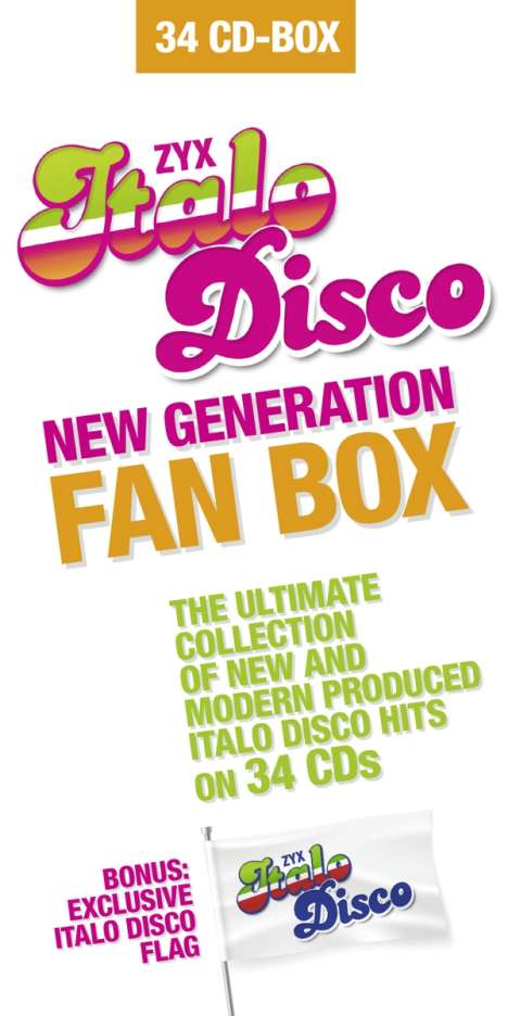 ZYX Italo Disco New Generation (Volume 1 - 17) (Limited Fan Box), 34 CDs