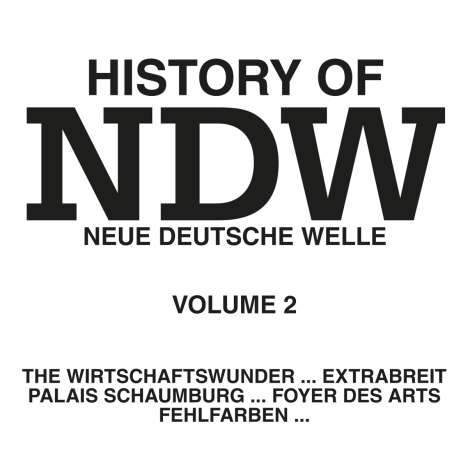 History Of NDW Vol.2, CD