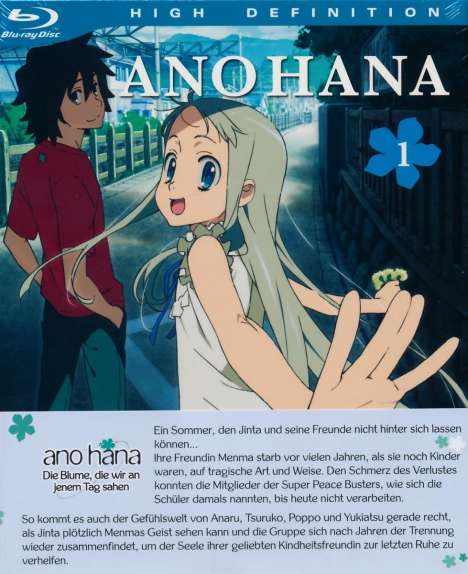 AnoHana Vol. 1 &amp; 2 (Blu-ray), 2 Blu-ray Discs