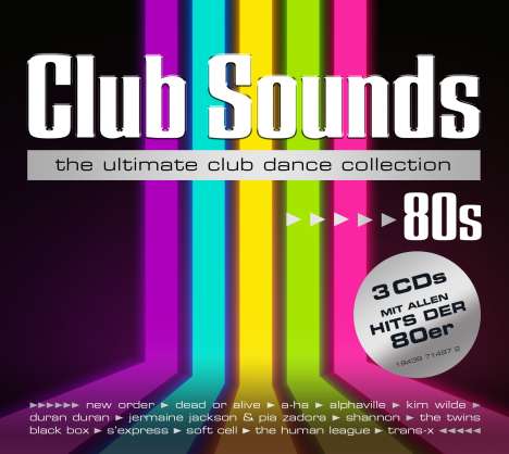 Club Sounds 80s, 3 CDs