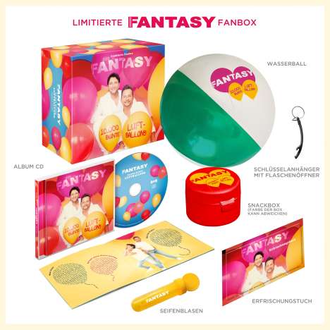 Fantasy: 10.000 bunte Luftballons (limitierte Fanbox), 1 CD und 3 Merchandise