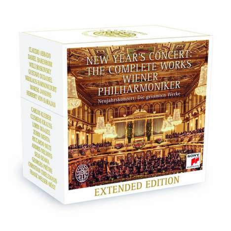 Neujahrskonzert der Wiener Philharmoniker - Die gesamten Werke, 26 CDs
