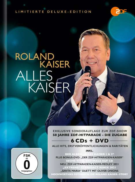 Roland Kaiser: Alles Kaiser (limiterte Deluxe Edition), 6 CDs und 1 DVD