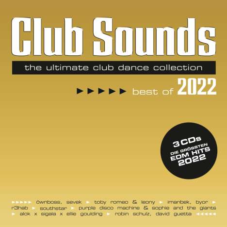 Club Sounds Best Of 2022, 3 CDs