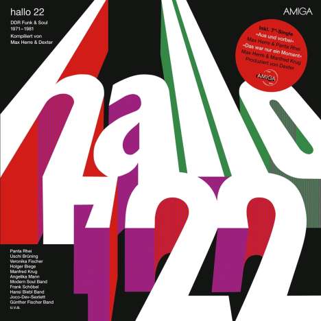 hallo 22 (DDR Funk &amp; Soul von 1971-1981) (180g) (+ Poster), 2 LPs und 1 Single 7"