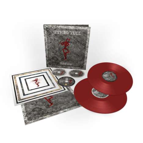 Jethro Tull: RökFlöte (Limited Deluxe Edition) (Dark Red Vinyl), 2 LPs, 2 CDs und 1 Blu-ray Disc