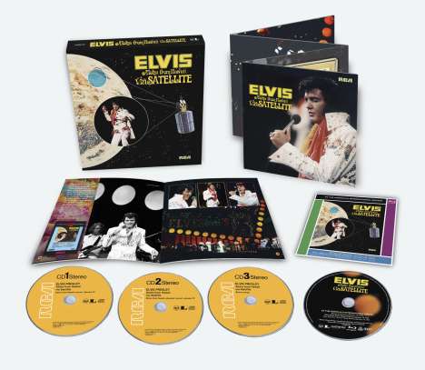 Elvis Presley (1935-1977): Aloha From Hawaii Via Satellite, 3 CDs und 1 Blu-ray Disc