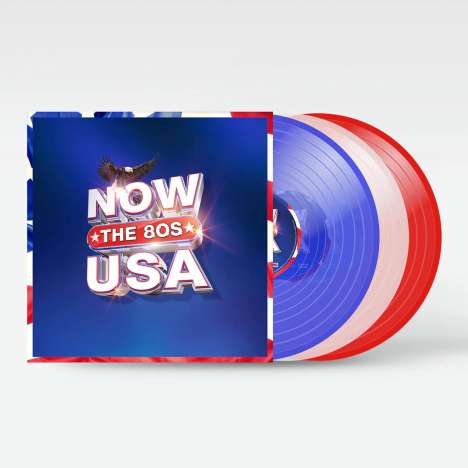 Now That's What I Call USA: The 80s (Red, Pink &amp; Violet Vinyl), 3 LPs
