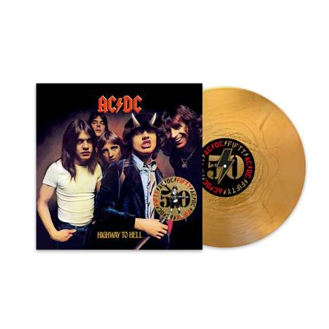 AC/DC: Highway To Hell (50th Anniversary) (remastered) (180g) (Limited Edition) (Gold Nugget Vinyl) (+ Artwork Print), LP