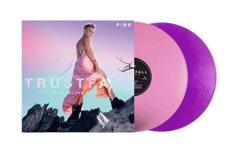P!nk: TRUSTFALL (Tour Deluxe Edition) (Light Pink/Violet Semitransparent + Violet Vinyl) (inkl. Gewinnspiel), 2 LPs