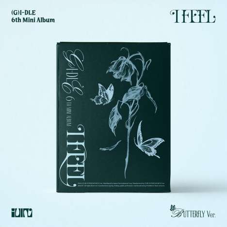 (G)I-dle: I Feel (Butterfly Version) (Deluxe Box Set 2), 1 CD und 1 Buch