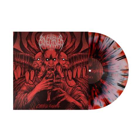 Bonecarver: Carnage Funeral (Red/Black Splatter Vinyl), LP