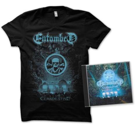 Entombed: Clandestine: Live (Limited-Edition + Shirt Größe S), 1 CD und 1 T-Shirt
