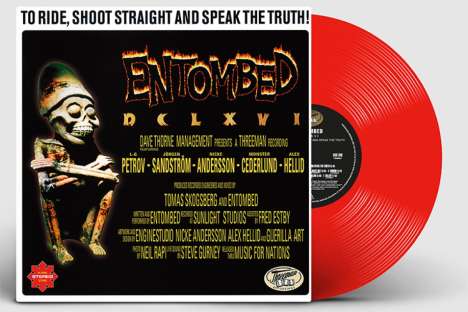 Entombed: DCLXVI: To Ride, Shoot Straight And Speak The Truth! (Reissue) (remastered) (Limited Edition) (Red Vinyl), LP