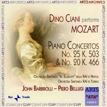 Wolfgang Amadeus Mozart (1756-1791): Klavierkonzerte Nr.20 &amp; 25, CD