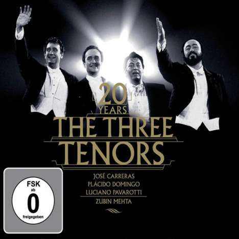 Die drei Tenöre - Rom Juli 1990 (Jubiläums-Edition), 1 CD und 1 DVD