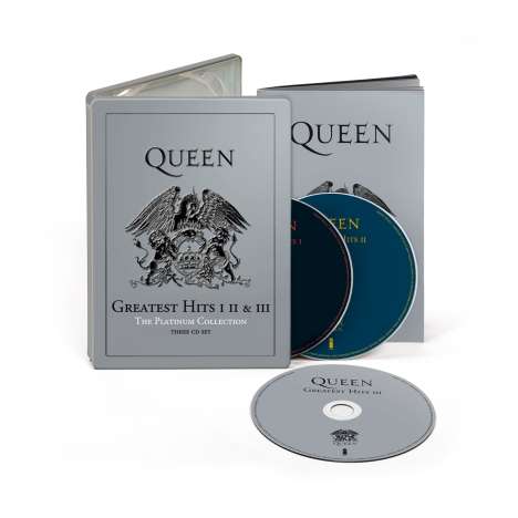Queen: Greatest Hits I, II &amp; III: The Platinum Collection (Limited Steelbook Edition), 3 CDs