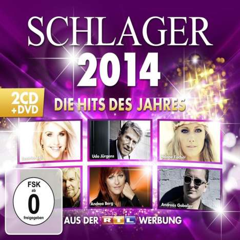 Schlager 2014 - Die Hits des Jahres, 2 CDs und 1 DVD
