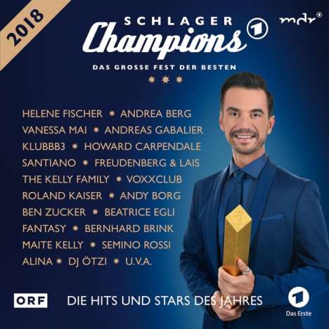 Schlager Champions 2018 - Das große Fest der Besten, 2 CDs