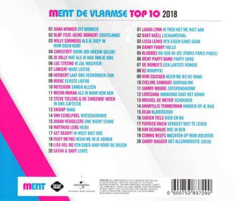 Ment - De Vlaamse Top.., 2 CDs