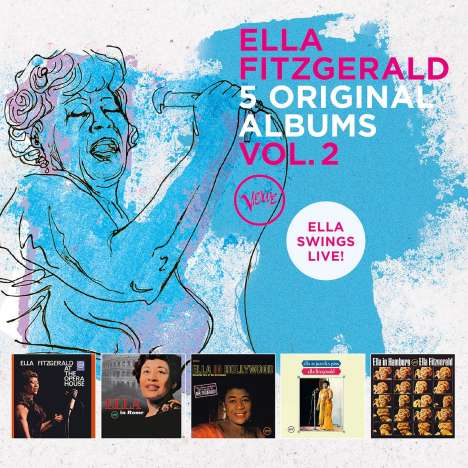Ella Fitzgerald (1917-1996): 5 Original Albums Vol.2, 5 CDs