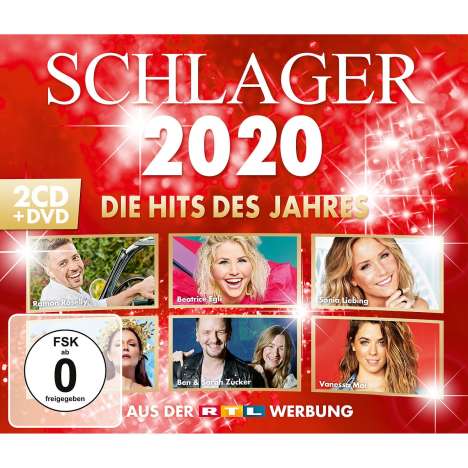 Schlager 2020: Die Hits des Jahres, 2 CDs und 1 DVD