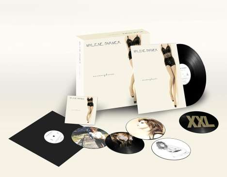 Mylène Farmer: Anamorphosée - Coffret Collector (Limited Numbered Edition Boxset) (Colored Vinyl), 2 LPs, 5 Singles 7" und 1 CD
