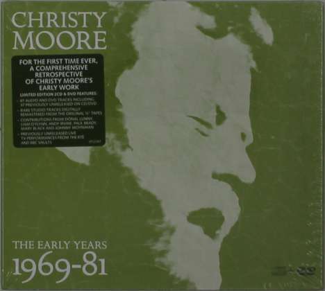 Christy Moore: The Early Years 1969 - 1981 (Limited Edition), 2 CDs und 1 DVD