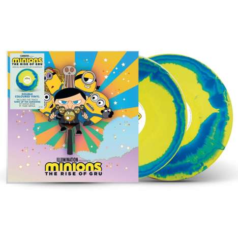 Filmmusik: Minions: The Rise Of Gru (180g) (Limited Edition) (Yellow &amp; Blue Vinyl), 2 LPs