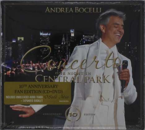 Andrea Bocelli: Concerto: One Night In Central Park (10th Anniversary), 1 CD und 1 DVD