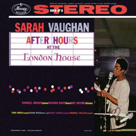 Sarah Vaughan (1924-1990): After Hours At The London House (LPR), CD