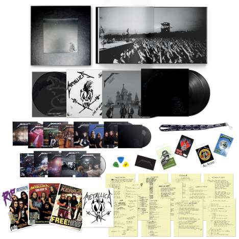 Metallica: Metallica (remastered) (180g) (Limited Super Deluxe Box), 6 LPs, 14 CDs und 6 DVDs