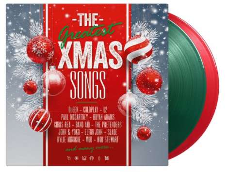 Greatest Christmas Songs (180g) (Limited Numbered Edition) (LP1: Transparent Green Vinyl/LP2: Transparent Red Vinyl), 2 LPs