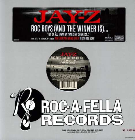 Jay Z: Roc Boys (X2), Single 12"