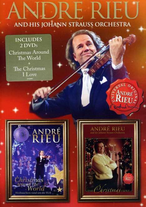 André Rieu (geb. 1949): Christmas Around The World / The Christmas I Love, 2 DVDs