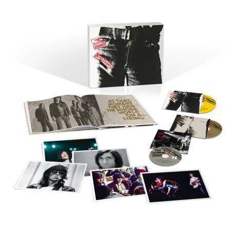 The Rolling Stones: Sticky Fingers (Limited Deluxe Edition), 2 CDs, 1 DVD, 1 Buch und 1 Merchandise