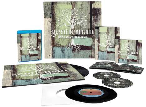 Gentleman: MTV Unplugged (Limited Collector's Box) (2CD + DVD + Blu-ray + 4LP (180g) + Single 7"), 2 CDs, 1 DVD, 1 Blu-ray Disc, 4 LPs und 1 Single 7"