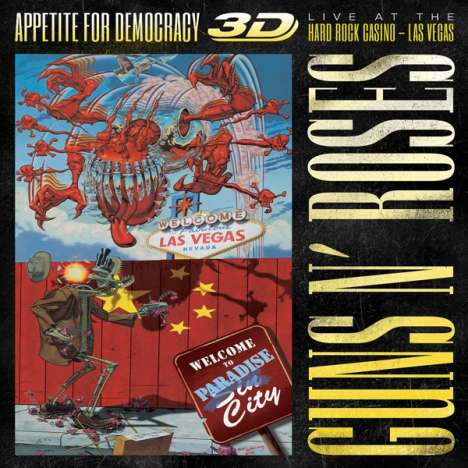Guns N' Roses: Appetite For Democracy: Live At The Hard Rock Casino - Las Vegas 2012 (3D), 2 CDs und 1 Blu-ray Disc