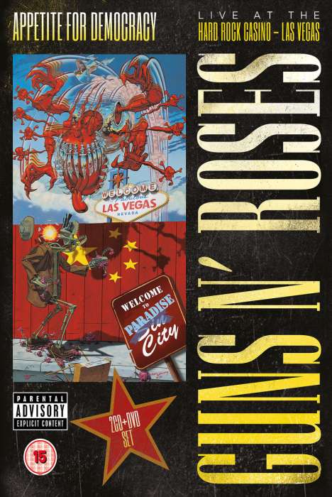 Guns N' Roses: Appetite For Democracy: Live At The Hard Rock Casino - Las Vegas 2012 (Amaray-Case), 2 CDs und 1 DVD