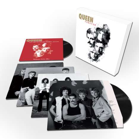 Queen: Forever (Limited-Edition-Box-Set), 4 LPs und 1 Single 12"